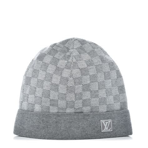 lv grey hat|louis vuitton grey beanie.